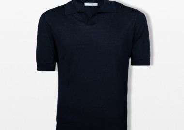 +39MASQ Ανδρικό Μπλε Polo T-Shirt - +39MASQ - 