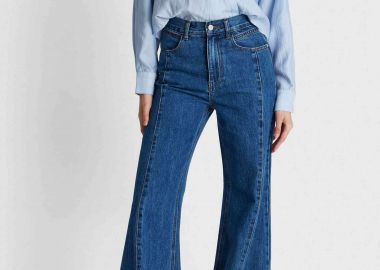 'ALE γυναικείο τζιν παντελόνι καμπάνα - 8922973 Denim Blue Σκούρο - 'ALE - 