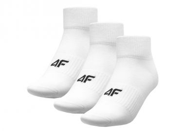 4F 4FSS23USOCM150-10S Αθλητικές Κάλτσες Λευκές 3 Ζεύγη - 4f - 