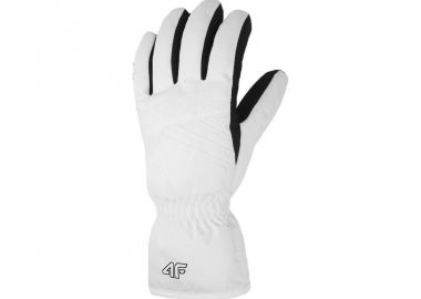 4F 4FWAW23AFGLF106-10S Γυναικεία Γάντια Σκι & Snowboard Λευκά - 4f - 