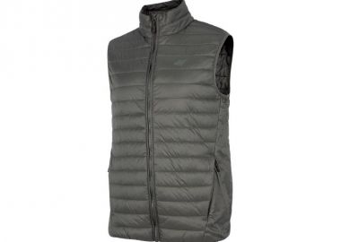 4F Αμάνικο Ανδρικό Μπουφάν Puffer Χακί H4Z22-KUMP001-43S - 4f - 