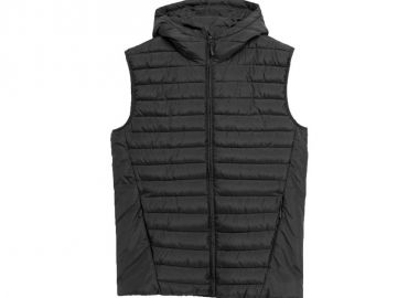 4F Αμάνικο Ανδρικό Μπουφάν Puffer Μαύρο 4FAW23TVESM063-20S - 4f - 