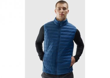 4F Αμάνικο Ανδρικό Μπουφάν Puffer Μπλε 4FAW23TVESM062-32S - 4f - 