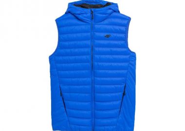 4F Αμάνικο Ανδρικό Μπουφάν Puffer Μπλε 4FAW23TVESM063-36S - 4f - 