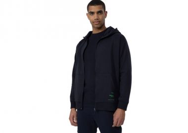 4F Ανδρική Φούτερ Ζακέτα με Κουκούλα και Τσέπες Navy Μπλε 4FSS23TSWSM236-31S - 4f - 