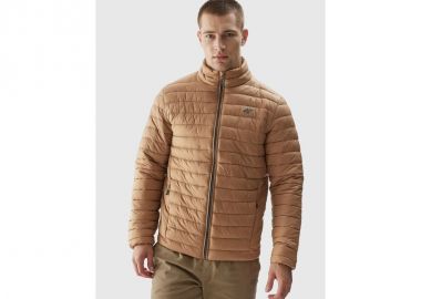 4F Ανδρικό Χειμωνιάτικο Μπουφάν Puffer Καφέ 4FAW23TDJAM239-82S - 4f - 