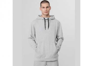 4F Ανδρικό Φούτερ με Κουκούλα και Τσέπες Γκρι H4L22-BLM352-27M - 4f - 