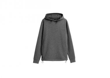 4F Ανδρικό Φούτερ με Κουκούλα και Τσέπες Γκρι H4Z21-BLM013-24M - 4f - 