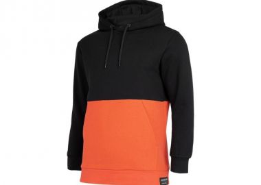 4F Ανδρικό Φούτερ με Κουκούλα και Τσέπες Μαύρο H4Z22-BLM027-20S - 4f - 