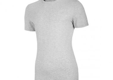 4F Ανδρικό T-shirt Γκρι Μονόχρωμο NOSH4-TSM003-27M - 4f - 