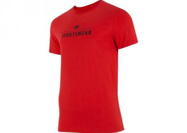 4F Ανδρικό T-shirt Κόκκινο με Λογότυπο H4Z22-TSM354-62S - 4f - 