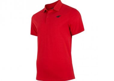 4F Ανδρικό T-shirt Κοντομάνικο Polo Κόκκινο H4L22-TSM355-62S - 4f - 