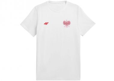 4F Ανδρικό T-shirt Λευκό με Στάμπα R4L21-TSM950-10S - 4f - 