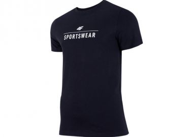 4F Ανδρικό T-shirt Navy Μπλε με Λογότυπο H4Z22-TSM354-30S - 4f - 