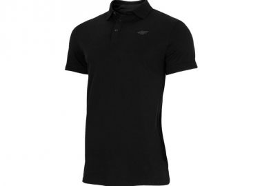 4F Ανδρικό T-shirt Polo Μαύρο H4Z22-TSM355-20S - 4f - 