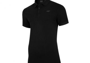 4F Ανδρικό T-shirt Polo Μαύρο NOSH4-TSM008-20S - 4f - 