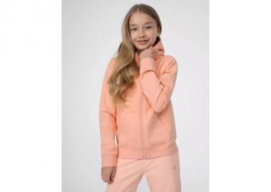 4F Αθλητική Παιδική Ζακέτα Φούτερ Βαμβακερή με Κουκούλα Πορτοκαλί 4FJSS23TSWSF216-65S - 4f - 