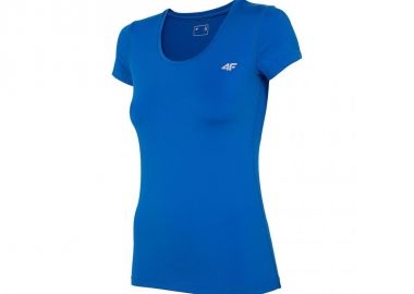4F Αθλητικό Γυναικείο T-shirt Μπλε NOSH4-TSDF002-36S - 4f - 
