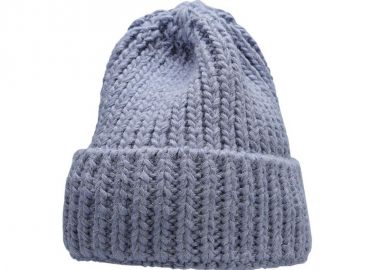 4F Beanie Ανδρικός Σκούφος με Πλεξούδες σε Μπλε χρώμα H4Z22-CAD017-32S - 4f - 