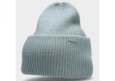 4F Beanie Γυναικείος Σκούφος με Rib Πλέξη Mustard H4Z22-CAD007-34M - 4f - 