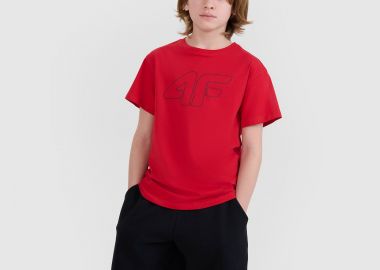 4F BOY'S OVERSIZED PRINTED T-SHIRT ΚΟΚΚΙΝΟ - 4F - 
