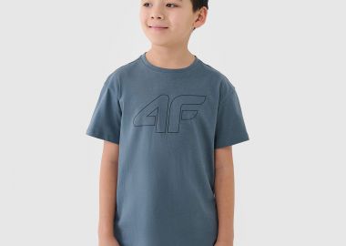 4F BOY'S OVERSIZED PRINTED T-SHIRT ΜΠΛΕ - 4F - 