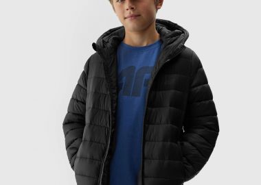 4F BOY'S SYNTHETIC-FILL DOWN JACKET ΜΑΥΡΟ - 4F - 