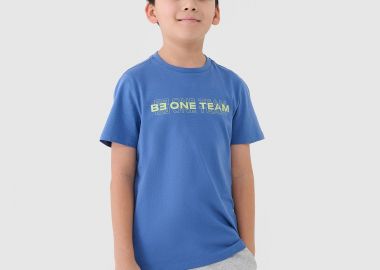 4F BOY'S T-SHIRT WITH PRINT ΜΠΛΕ - 4F - 