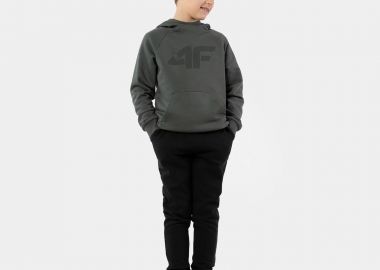 4F BOYS' JOGGERS SWEATPANTS ΜΑΥΡΟ - 4F - 