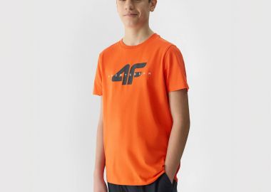 4F BOYS' ORGANIC COTTON PRINTED T-SHIRT ΚΟΚΚΙΝΟ - 4F - 