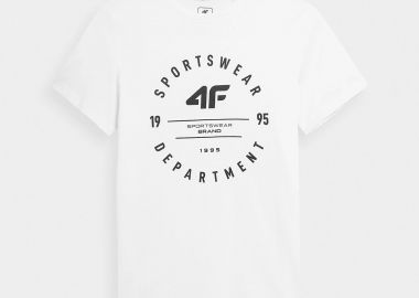 4F BOYS' PRINTED T-SHIRT ΑΣΠΡΟ - 4F - 