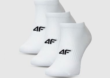 4F CASUAL ANKLE SOCKS 3-PACK ΑΣΠΡΟ - 4F - 