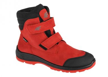 4F Δερμάτινα Παιδικά Μποτάκια με Σκρατς Κόκκινα HJZ21-JOBMW250-62S - 4f - 