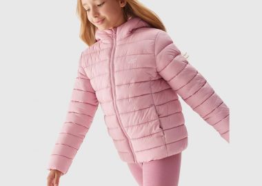 4F GIRL'S SYNTHETIC-FILL DOWN JACKET ΡΟΖ - 4F - 