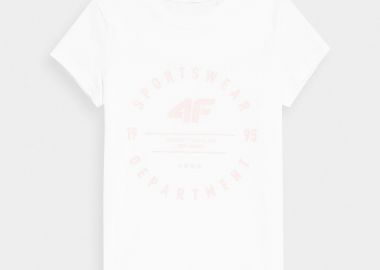 4F GIRLS' PRINTED T-SHIRT ΑΣΠΡΟ - 4F - 