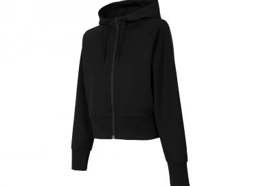 4F Γυναικεία Ζακέτα Φούτερ Μαύρη H4Z22-BLD027-20S - 4f - 