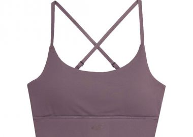 4F Γυναικείο Αθλητικό Μπουστάκι Καφέ 4FAW23USBAF079-82S - 4f - 