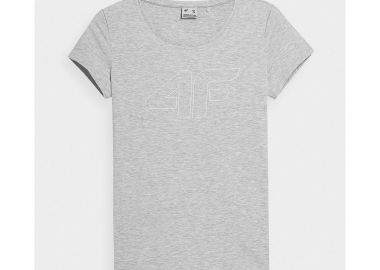 4F Γυναικείο Αθλητικό T-shirt Γκρι 4FSS23TTSHF583-27M - 4f - 