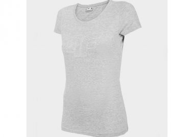 4F Γυναικείο Αθλητικό T-shirt Γκρι H4L22-TSD353-27M - 4f - 