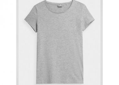 4F Γυναικείο Αθλητικό T-shirt Γκρι NOSH4-TSD350-27M - 4f - 