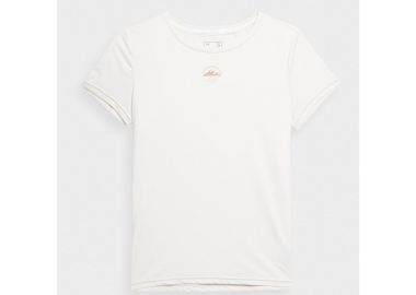 4F Γυναικείο Αθλητικό T-shirt Λευκό 4FSS23TFTSF193-11S - 4f - 