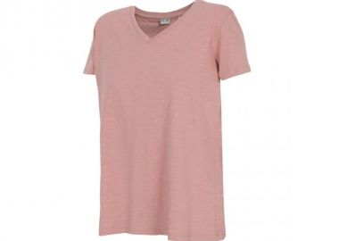 4F Γυναικείο Αθλητικό T-shirt με V Λαιμόκοψη Ροζ H4L22-TSD352-56S - Outhorn - 