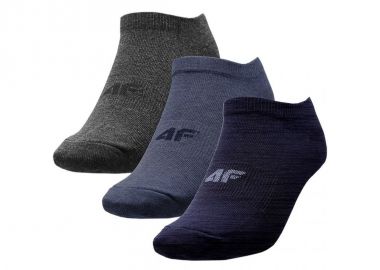 4F H4L22-SOM003-30M Αθλητικές Κάλτσες Πολύχρωμες 3 Ζεύγη - 4f - 