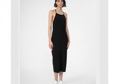 4F Καλοκαιρινό Mini Φόρεμα Μαύρο 4FSS23TDREF050-20S - 4f - 