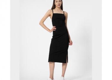 4F Καλοκαιρινό Mini Φόρεμα Μαύρο 4FSS23TDREF052-20S - 4f - 