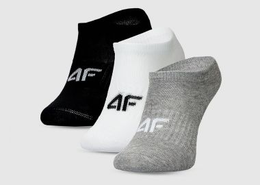 4F KIDS' CASUAL ANKLE SOCKS 3-PACK ΠΟΛΥΧΡΩΜΟ - 4F - 