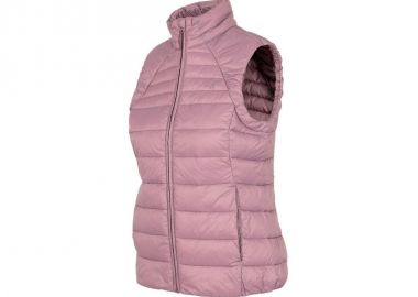4F Κοντό Γυναικείο Αμάνικο Puffer Μπουφάν για Χειμώνα Ροζ H4Z22-KUDP001-52S - 4f - 