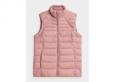 4F Κοντό Γυναικείο Αμάνικο Puffer Μπουφάν Ροζ H4Z21-KUDP001-56S - 4f - 