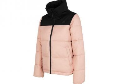 4F Κοντό Γυναικείο Puffer Μπουφάν για Χειμώνα Coral H4Z22-KUDP014-65S - 4f - 