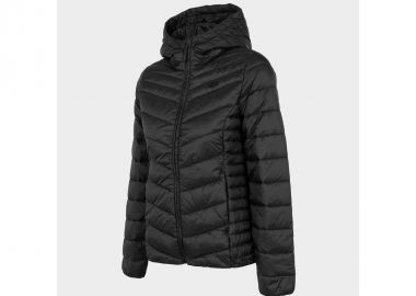 4F Κοντό Γυναικείο Puffer Μπουφάν για Χειμώνα Μαύρο H4Z22-KUDP003-20S - 4f - 